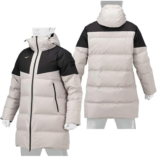 【ミズノプロ】ダウンコート クラウドベージュ XO 12JEBB70 2023モデル】ミズノプロ 野球 限定 ダウンコート ブレスサーモ ベンチ